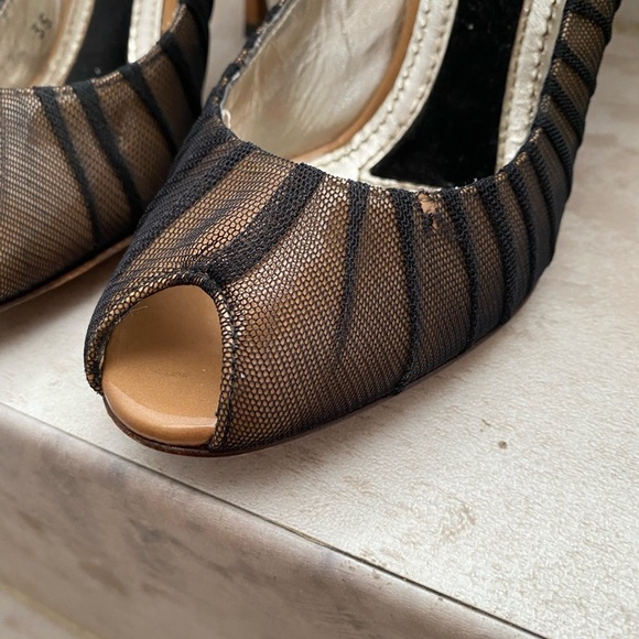 Dolce and Gabbana Tulle peep toe Pump size 35 - Picture 3 of 7